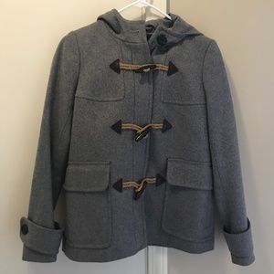 J. Crew Women's Melton Wool Toggle Coat, size 00